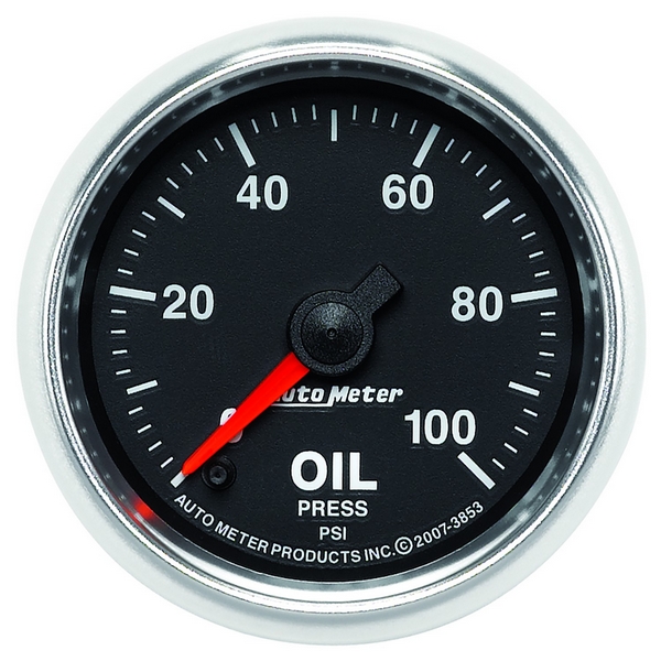 2-1/16" OIL PRESSURE, 0-100 PSI, GS